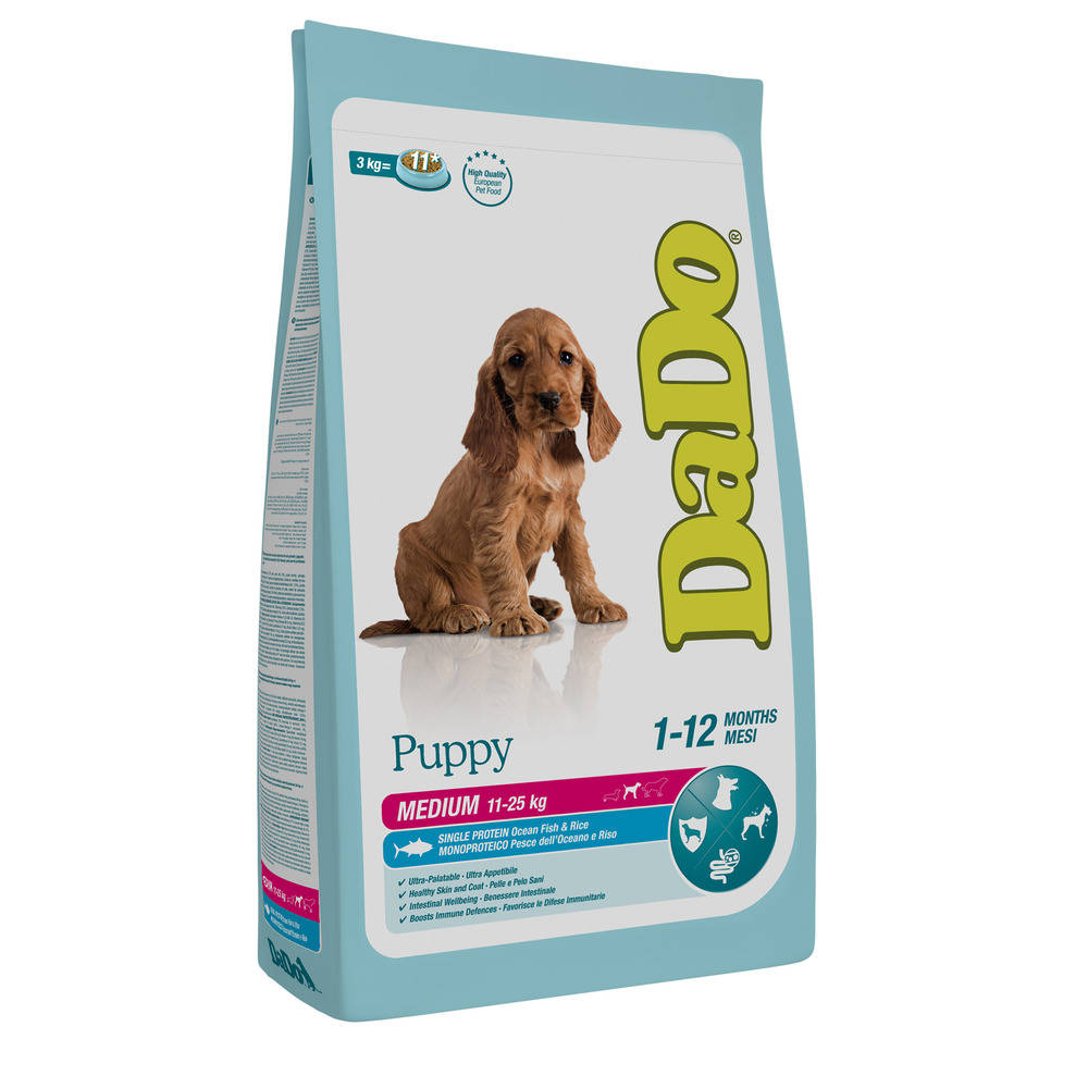 Puppy medium breed fish & rice 3 kg