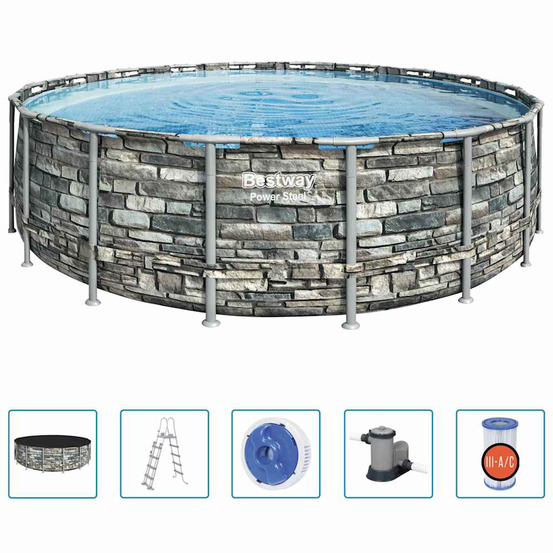 Piscine power steel 549x132 cm