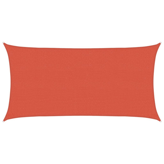 Voile d'ombrage 160 g/m² terre cuite 2,5x5 m pehd
