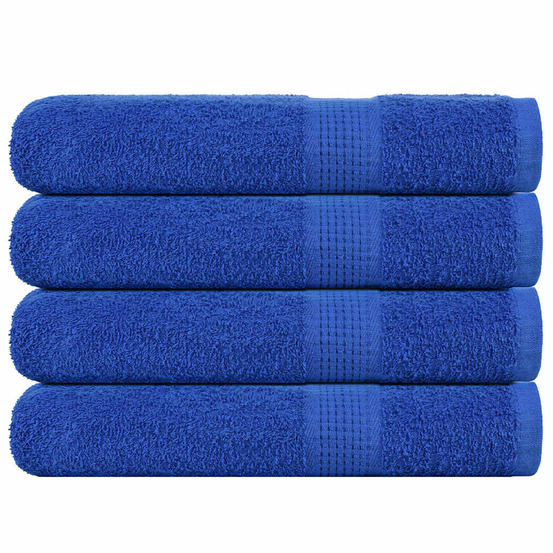 Serviettes de sauna 4 pcs frogn bleu 80x200 cm 100% coton