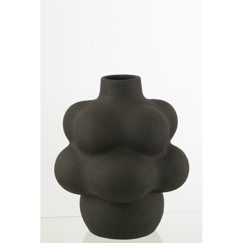 Vase en céramique noir 33.5x33.5x41 cm