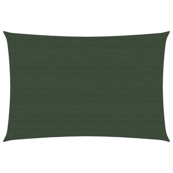 Voile d'ombrage 160 g/m² vert foncé 2,5 x 3,5 m pehd