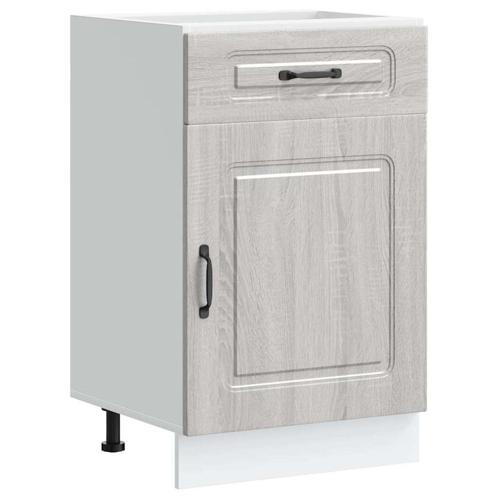 Armoire de cuisine kalmar sonoma gris bois d'ingénierie