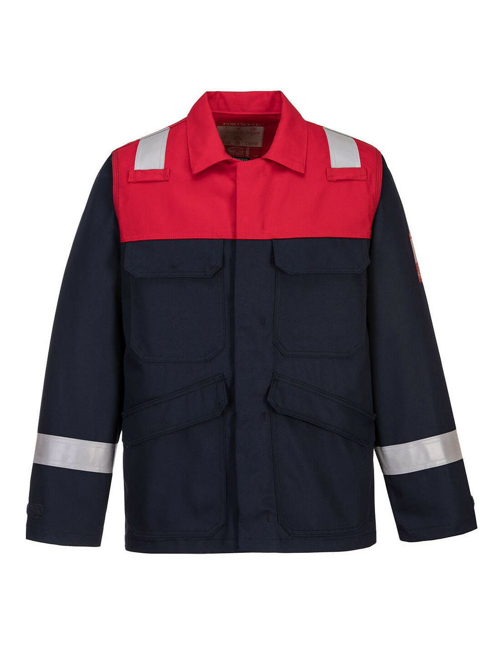 Veste bizflame plus couleur : marine taille m - portwest