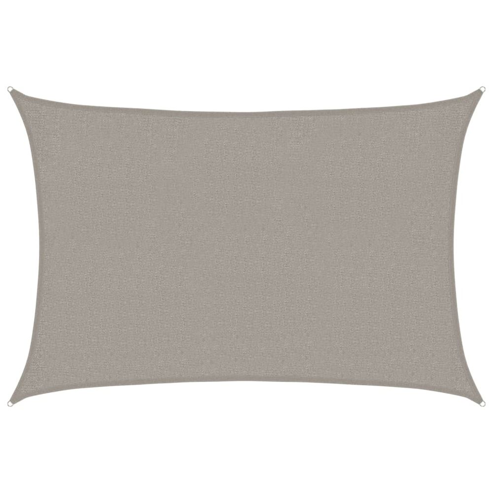 Voile d'ombrage 160 g/m² rectangulaire gris clair 2x2,5 m pehd