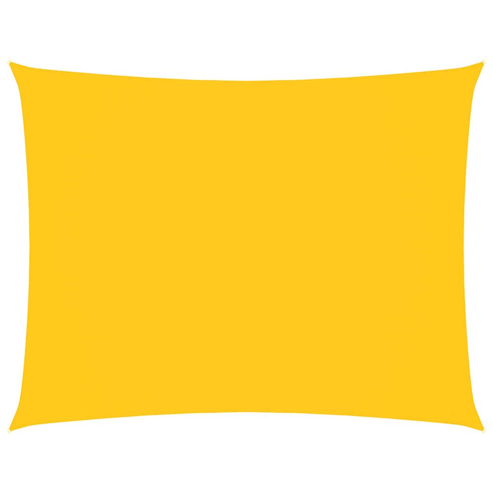 Voile de parasol tissu oxford rectangulaire 2,5x4 m jaune
