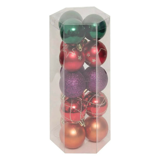 Lot de 15 boules de noël