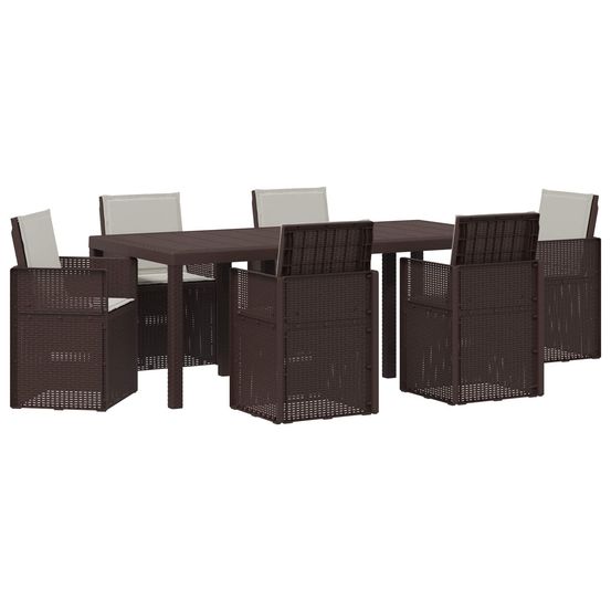 Ensemble de salle à manger pour jardin 7 pc pp