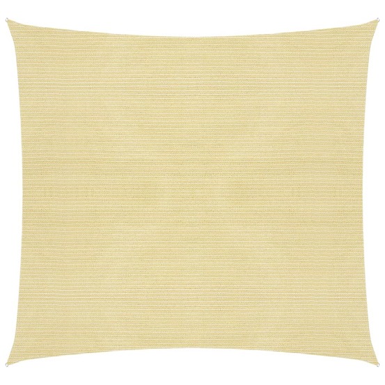 Voile d'ombrage 160 g/m² 6 x 6 m pehd beige
