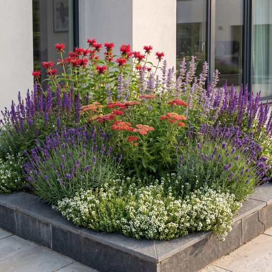 Pack massif parfumé en mélange - 12 plants - h 15-25 cm, pot ø11 cm