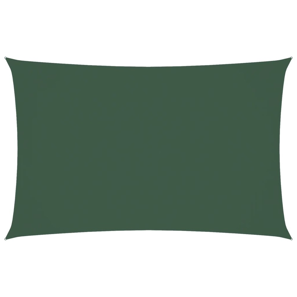 Voile de parasol tissu oxford rectangulaire 4x7 m vert foncé