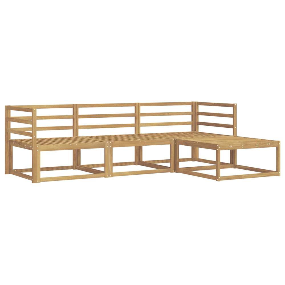 Ensemble de canapés d'extérieur 4 pcs blanc