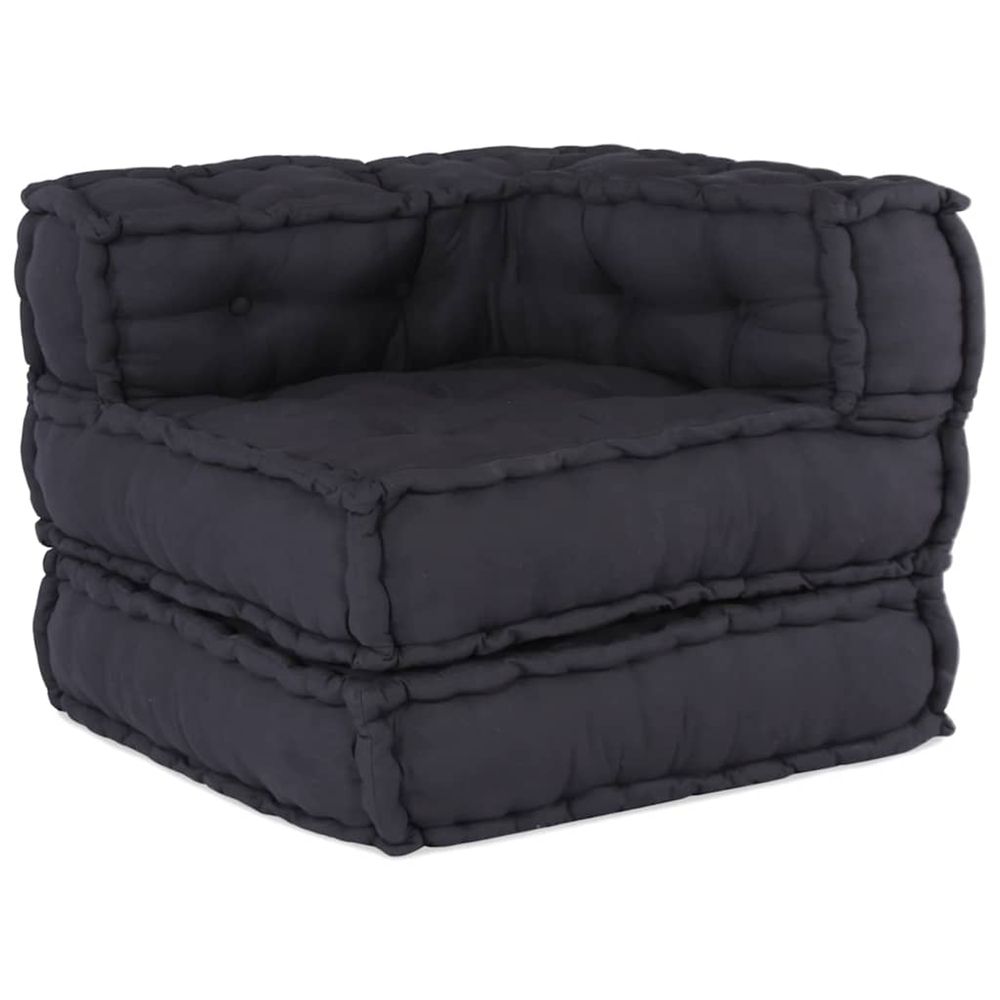 Canapé modulaire anthracite 70x70x54 tissu