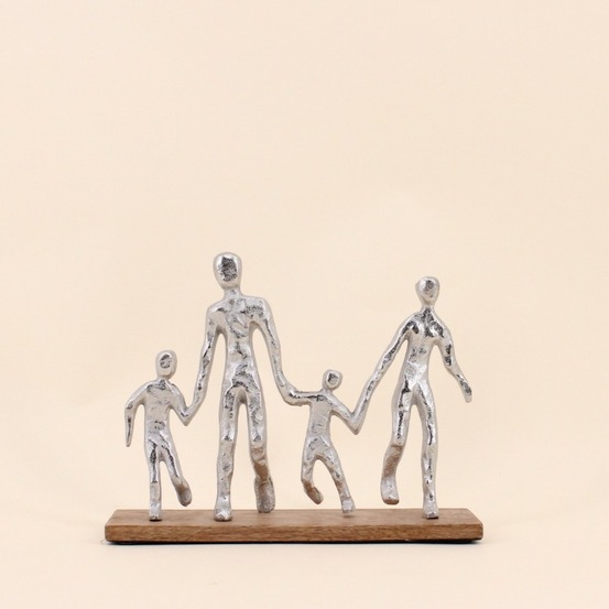 Objet déco silhouette famille 20cm