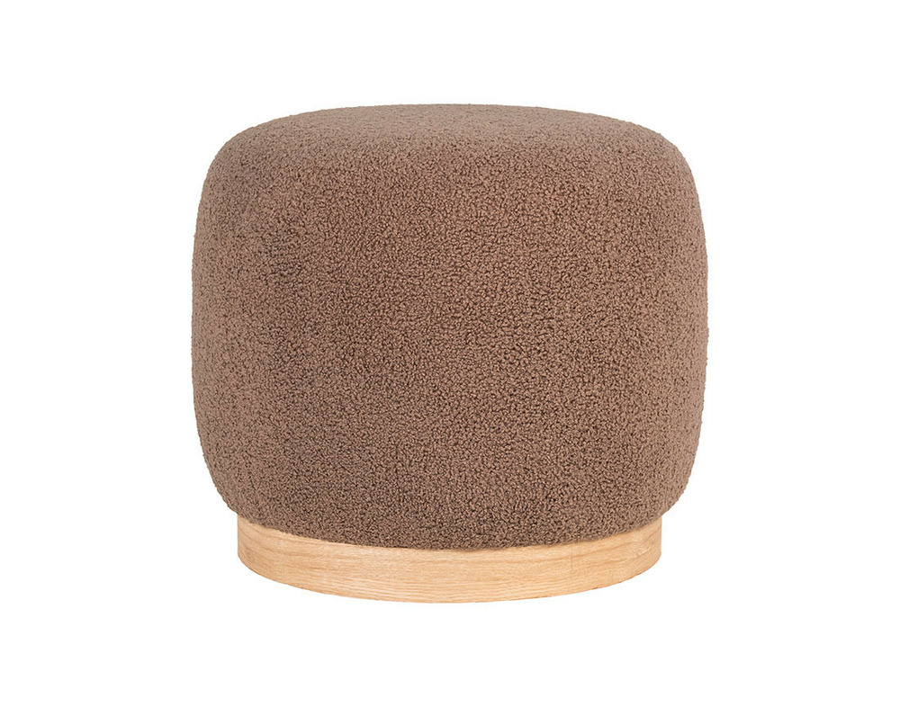 Kasia - pouf - en tissu bouclette