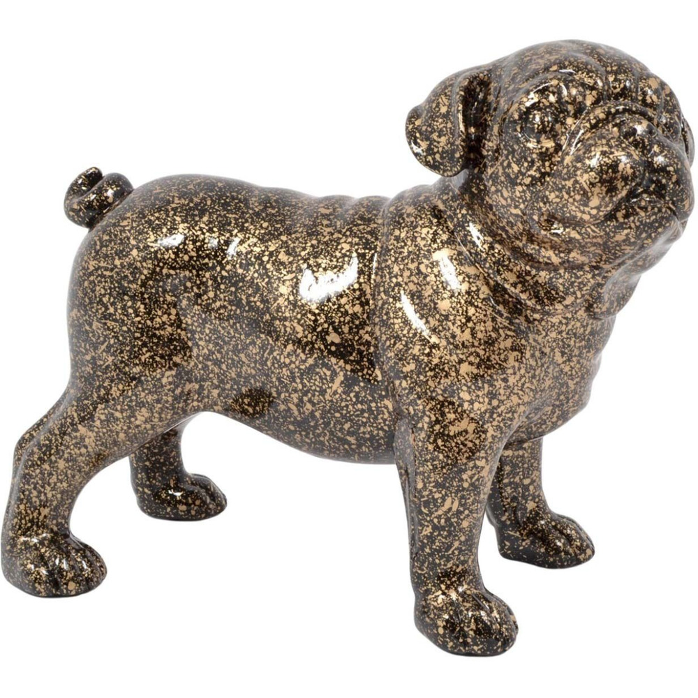 Statuette bouledogue en polyrésine giorgia