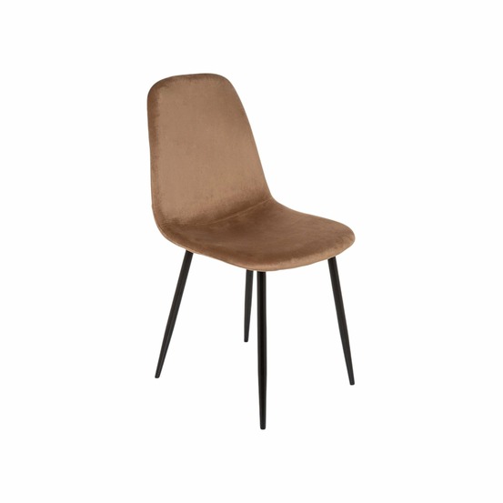 Chaise arter, fauteuil recouvert de velours, chaise de salle à manger rembourrée, siège de réunion, 45x56h87 cm, beige