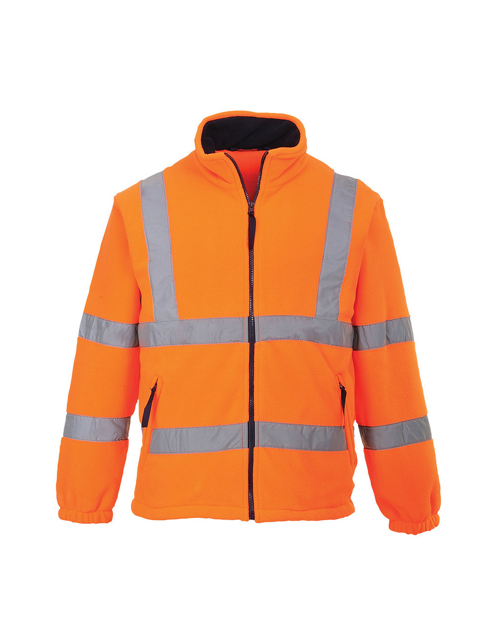 Polaire hivis doublée filet couleur : orange taille 4xl - portwest