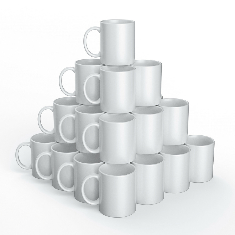 36 mugs céramique à customiser blanc 340 ml - cricut