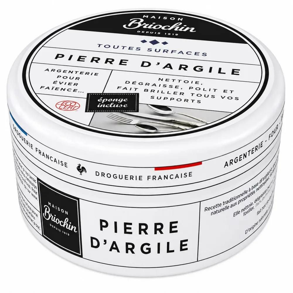 Pierre d'argile multi-usages 99% naturelle avec éponge incluse