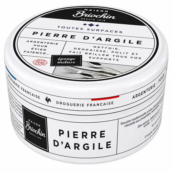 Pierre d'argile multi-usages 99% naturelle avec éponge incluse
