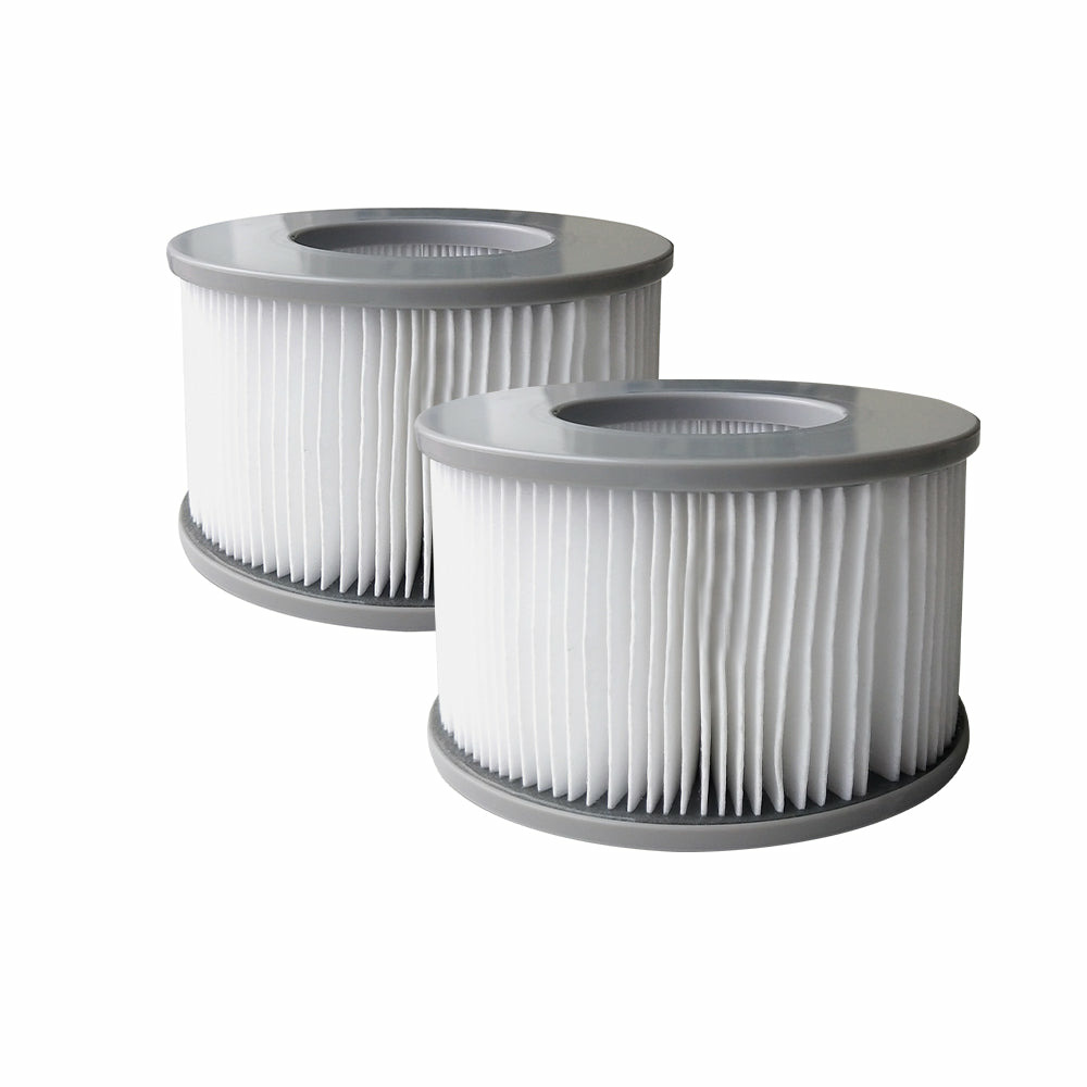Lot de 2 filtres pour spa gonflable mspa blanc polypropylène