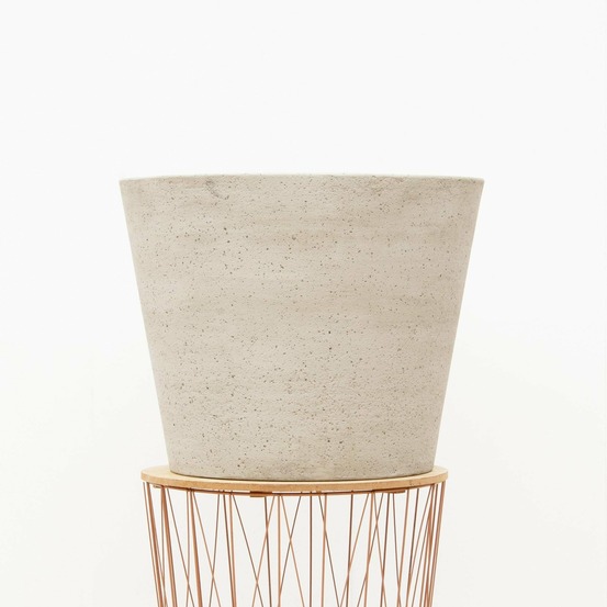 Pot bucket beige 58 cm