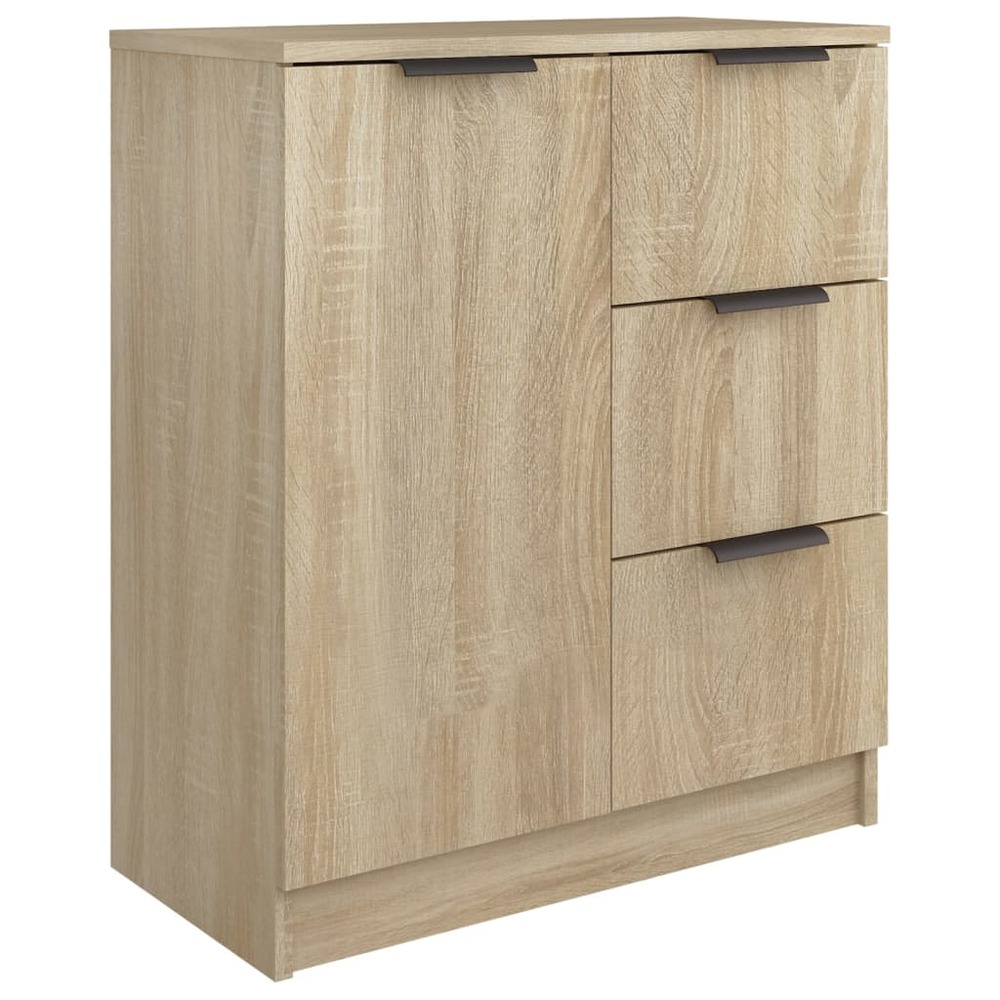 Buffet bahut commode armoire meuble de rangement organisateur cuisine salle de séjour salon sonoma 60 x 30 x 70 cm bois d'ing