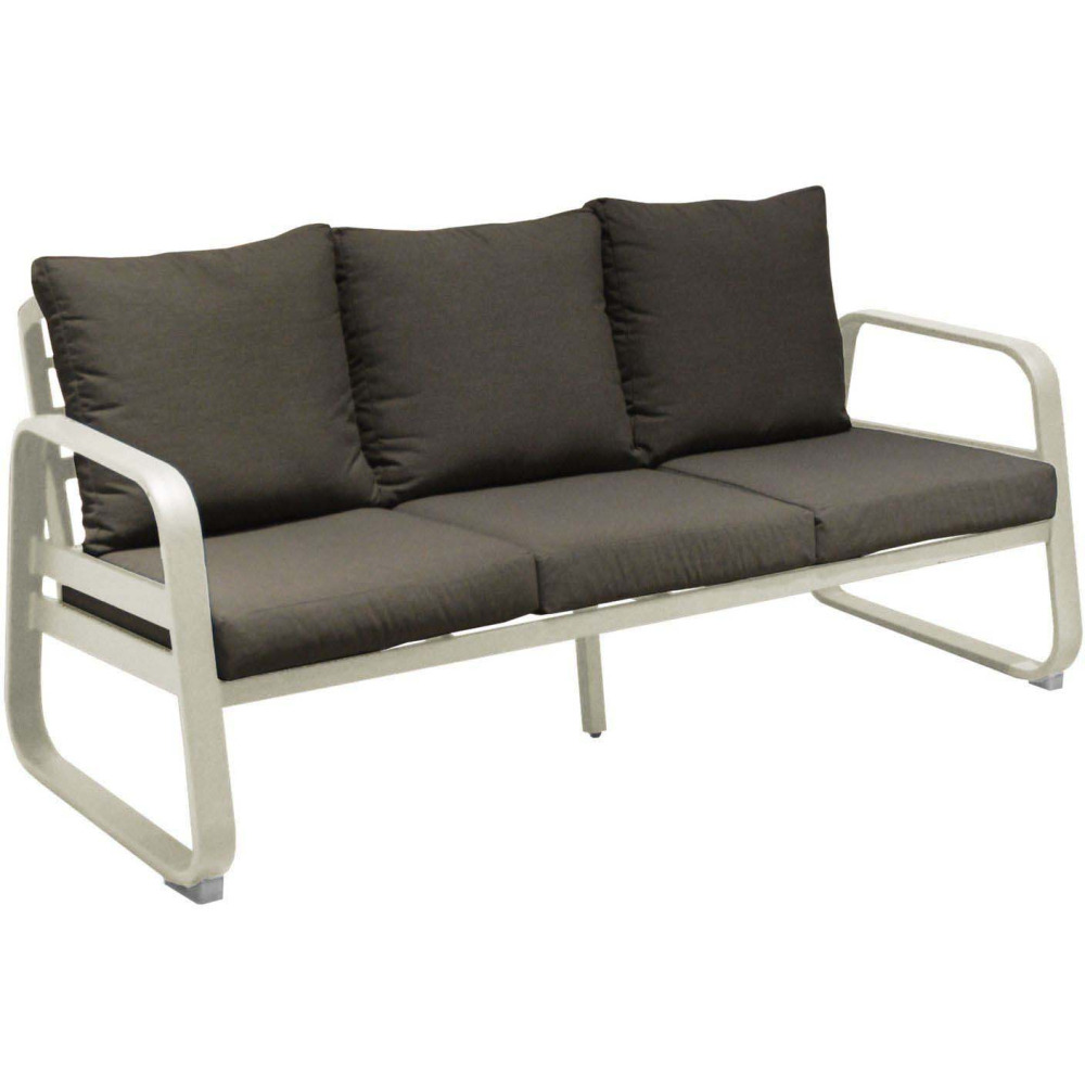 Canapé extérieur 3 places en aluminium tonio