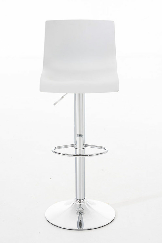 Lot de 2 tabourets de bar hoover plastique chromé