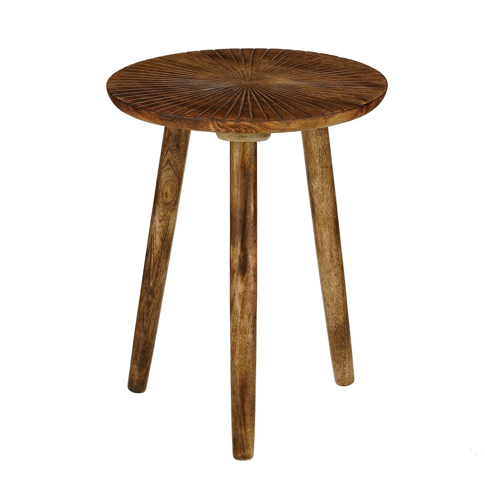 Mica decorations pomante petite table basse – bois – meuble d’appoint – 46 x 38 cm – marron foncé