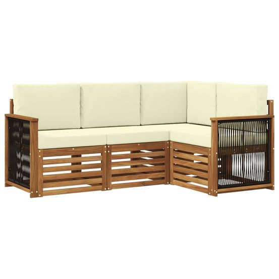 Ensemble de canapés d'extérieur 4 pc polyester