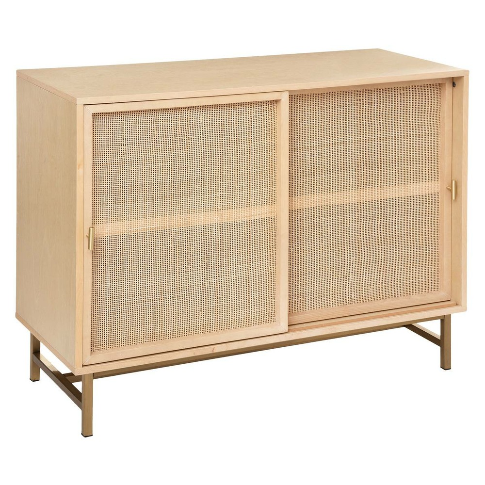 Buffet 2 portes rayo - cannage rotin