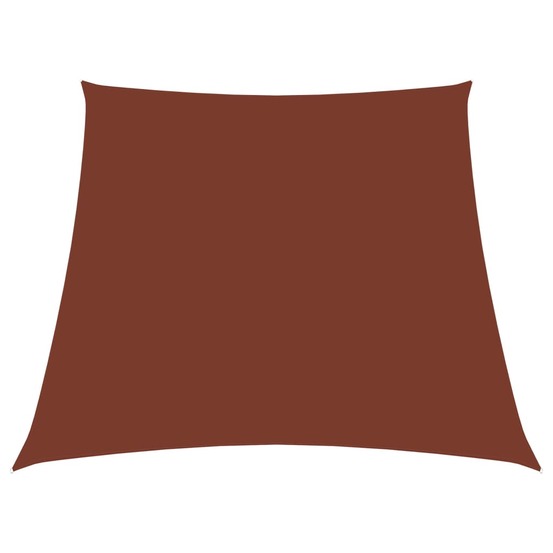 Voile de parasol tissu oxford trapèze 2/4x3 m terre cuite