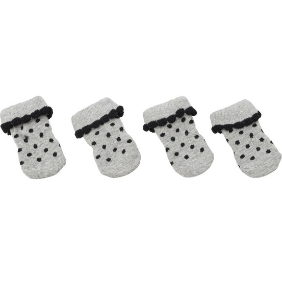Chaussettes asia taille l 4 pièces grise pour chien
