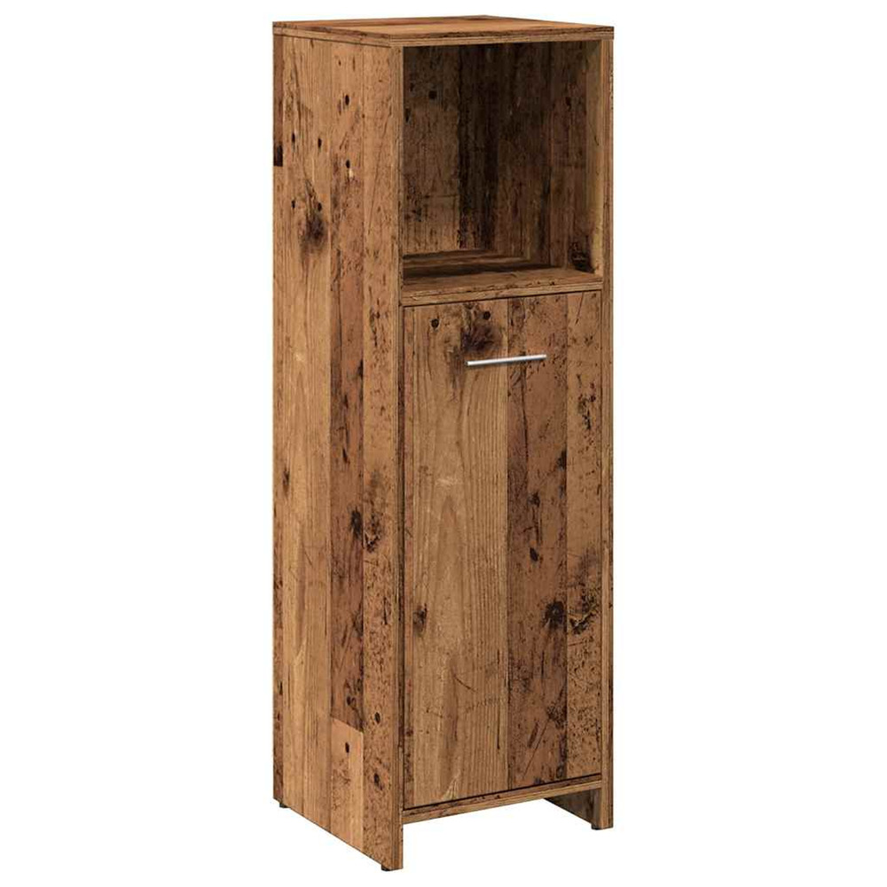 Armoire de salle de bain vieux bois 30x30x95 cm bois ingénierie