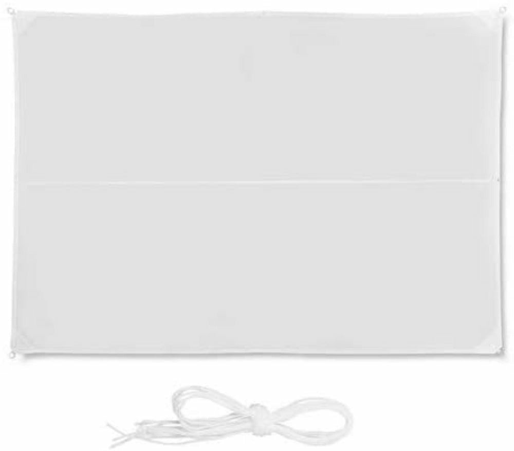 Voile d'ombrage rectangle 3 x 4 m blanc