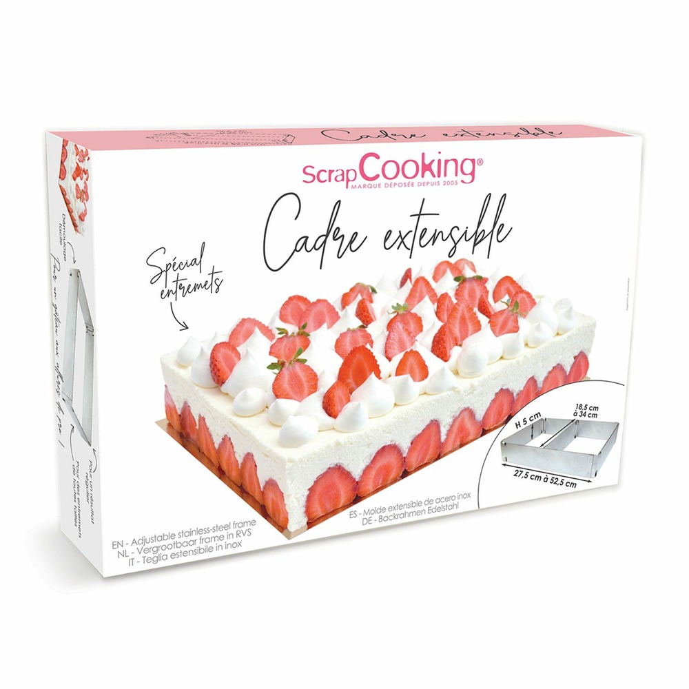 Cadre à pâtisserie extensible - rectangle