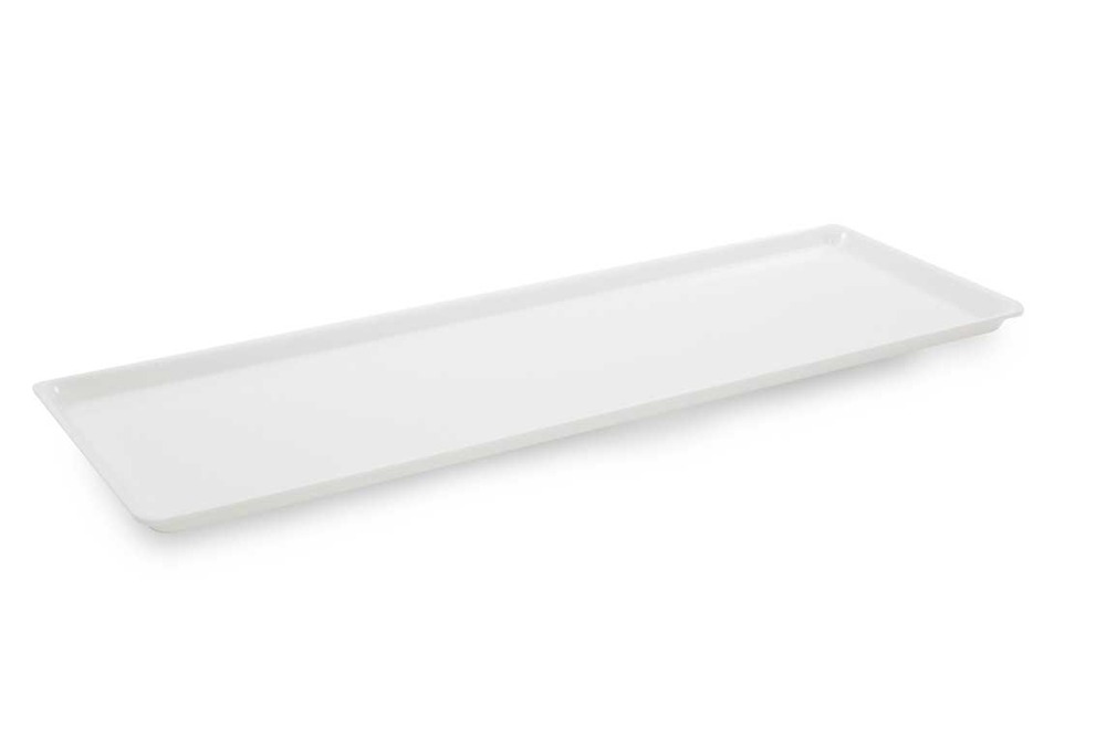 Plat en plexiglas grande surface blanc 760x265x17mm - matériel chr pro