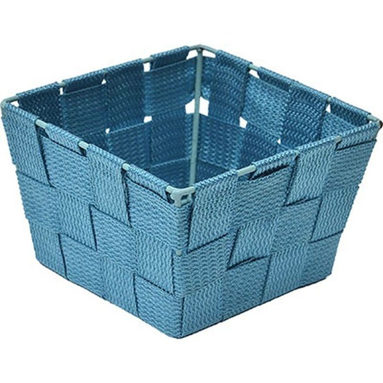 Panier polyester - turquoise