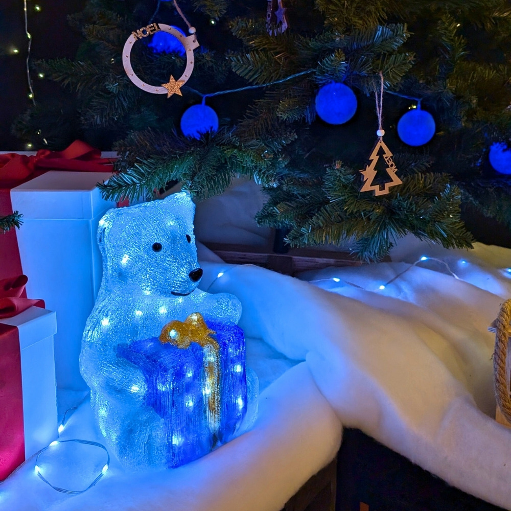 Ours avec cadeau led