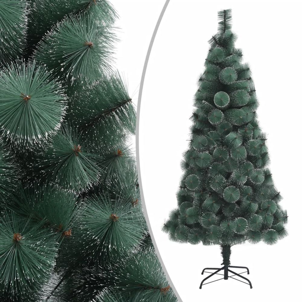 Sapin de noël artificiel avec support vert 150 cm pet