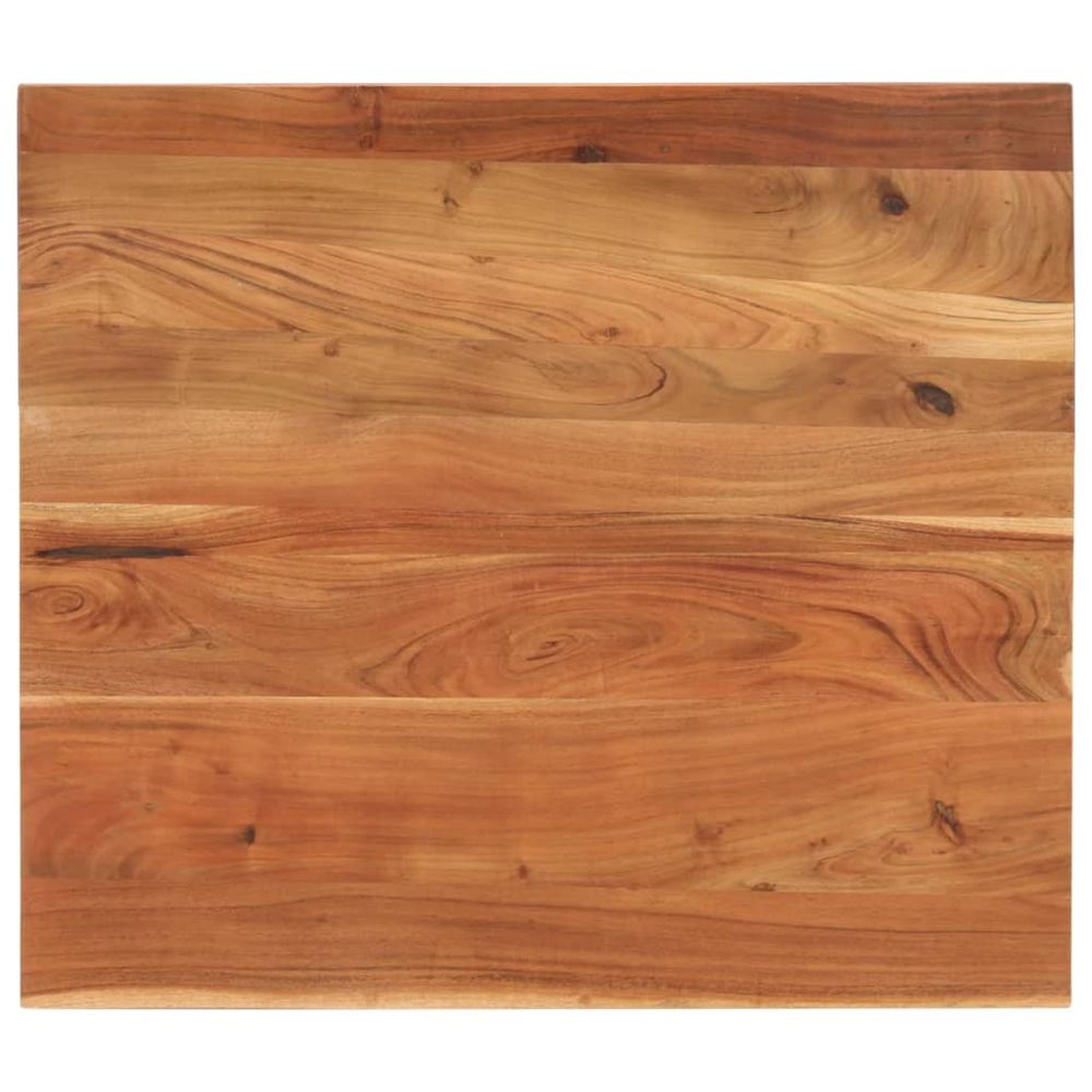 Dessus de table 100x80x2,5cm rectangulaire bois massif d'acacia