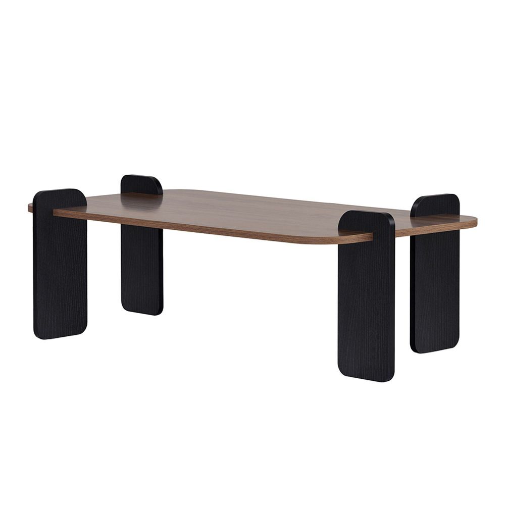 Table basse rectangulaire effet noyer 120cm sita