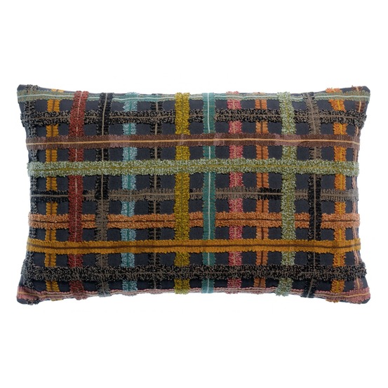Coussin brodé soline ambre 30 x 50 cm