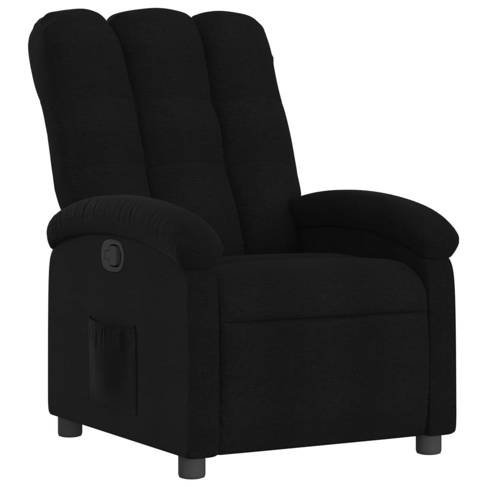 Fauteuil inclinable noir tissu