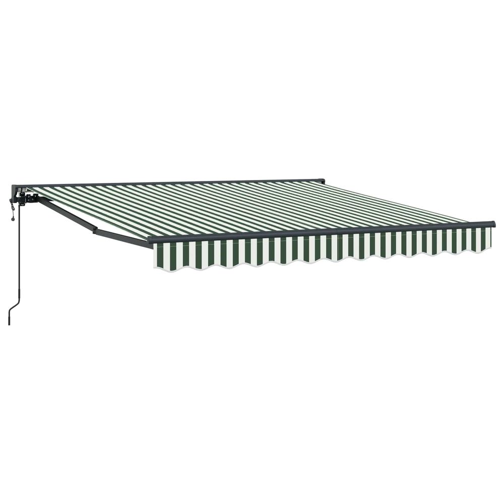 Cadre d'auvent vert et blanc 300 x 250 cm