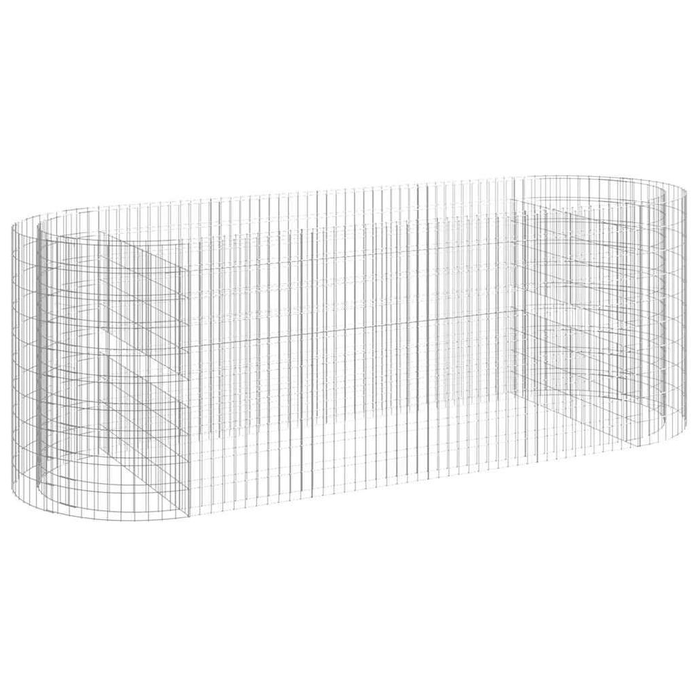 Lit surélevé à gabion fer galvanisé 300x100x100 cm