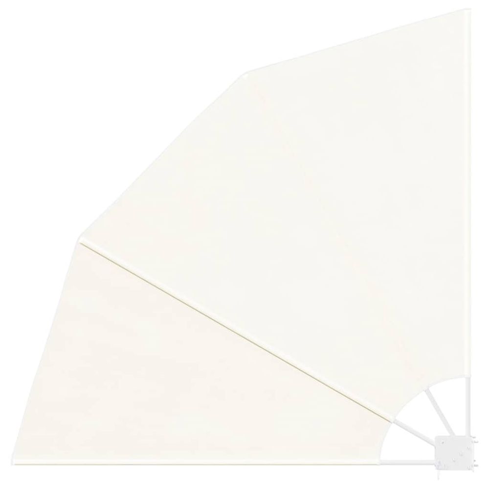Auvent latéral pliable de balcon crème 140x140 cm