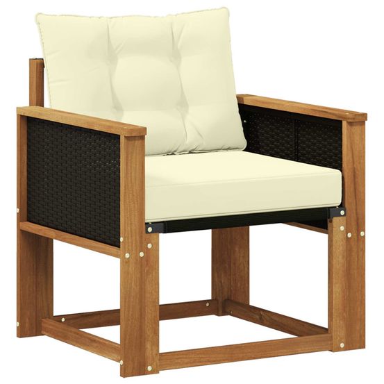 Sofa de milieu extérieur bois d'acacia massif naturel